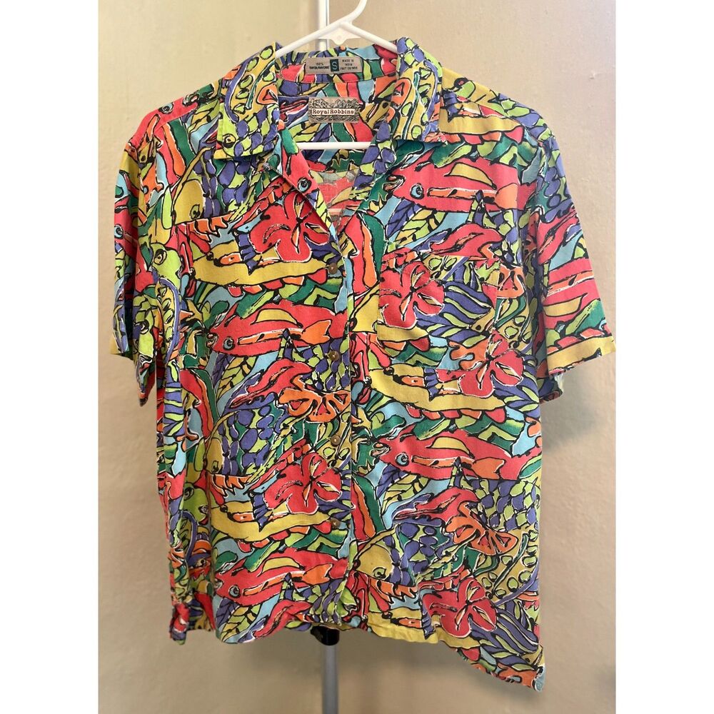 Vintage Royal Robbins Hawaiian print Size S